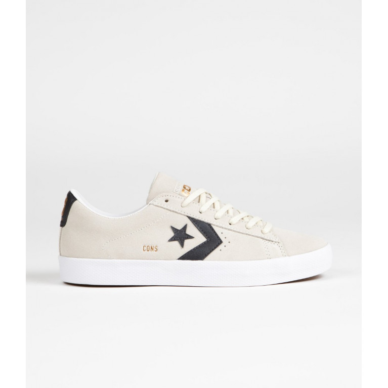 Кеды CONVERSE SKATE SHOES PRO LEATHER VULC PRO OX EGRET/BLACK