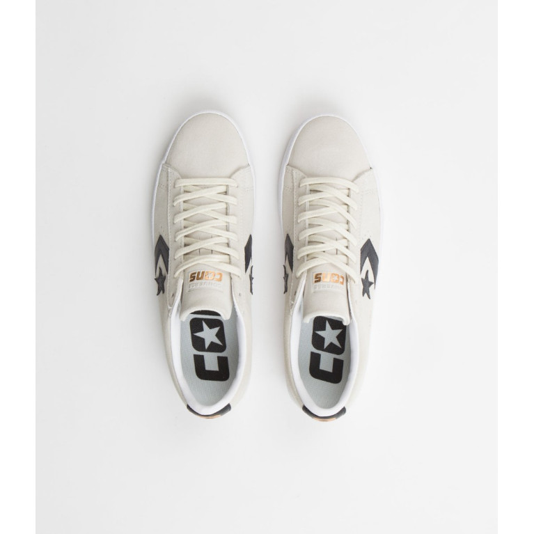 Кеды CONVERSE SKATE SHOES PRO LEATHER VULC PRO OX EGRET/BLACK