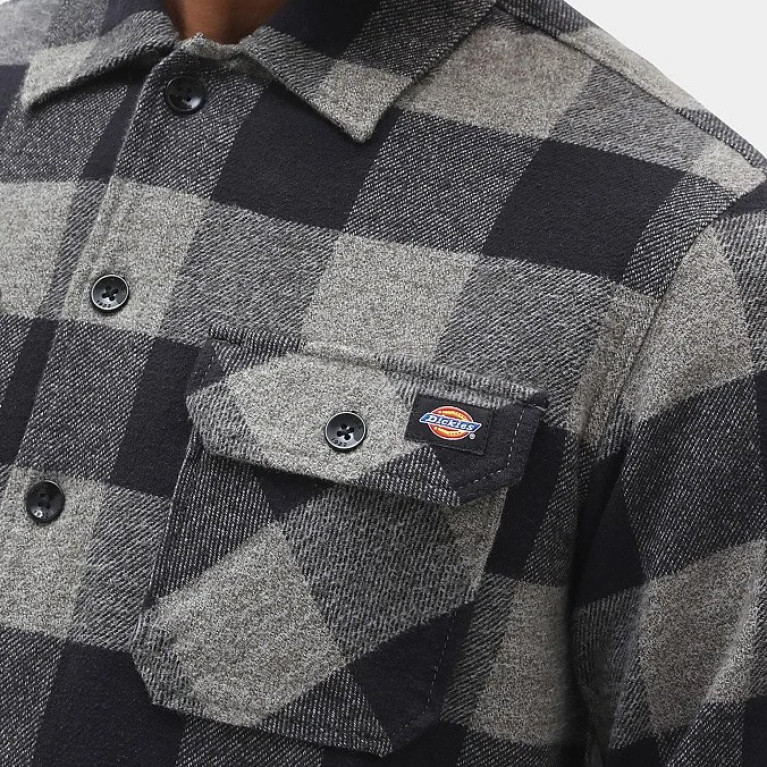 Рубашка DICKIES SACRAMENTO SHIRT Grey Plaid