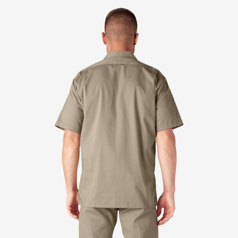 Рубашка Dickies ORIGINAL TWILL SHORT SLEEVE WORK SHIRT Desert Sand