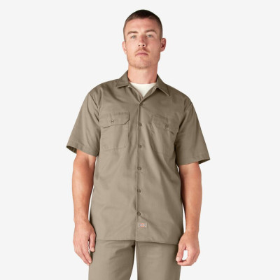 Рубашка Dickies ORIGINAL TWILL SHORT SLEEVE WORK SHIRT Desert Sand