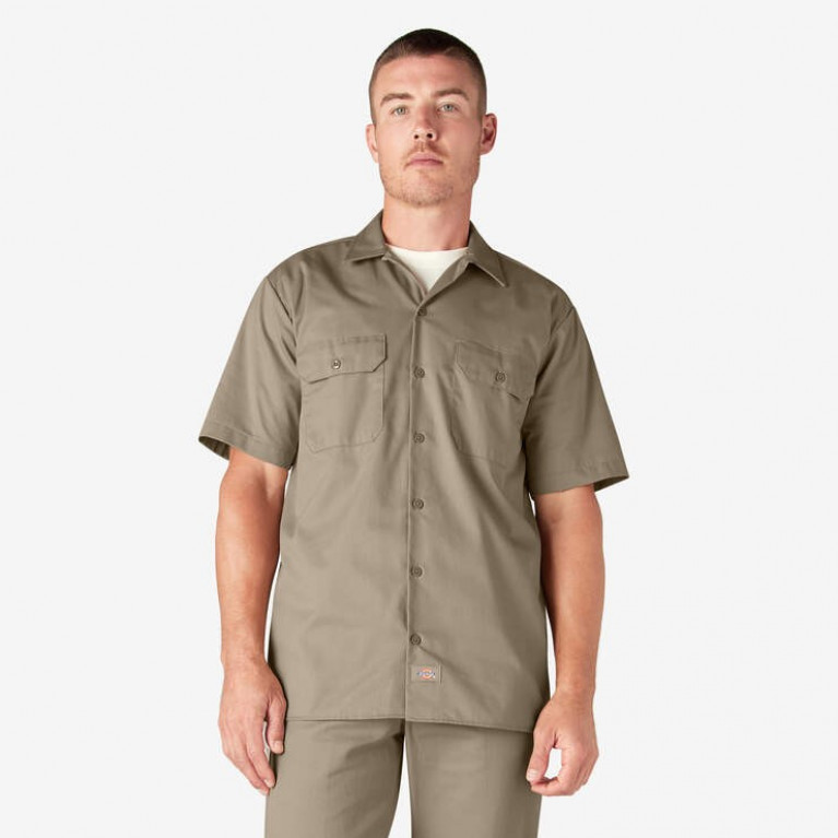 Рубашка Dickies ORIGINAL TWILL SHORT SLEEVE WORK SHIRT Desert Sand