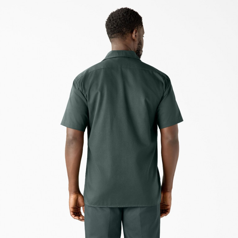 Рубашка Dickies ORIGINAL TWILL SHORT SLEEVE WORK SHIRT LINCOLN GREEN