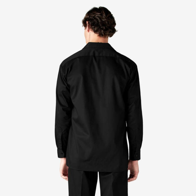 Рубашка Dickies ORIGINAL TWILL LONG SLEEVE WORK SHIRT Black