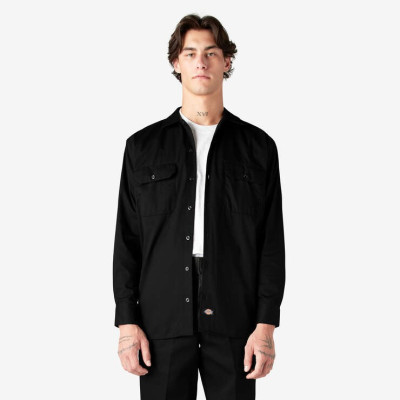 Рубашка Dickies ORIGINAL TWILL LONG SLEEVE WORK SHIRT Black