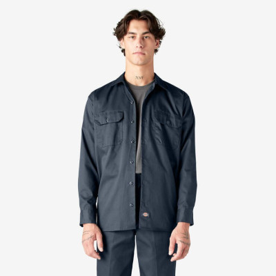 Рубашка Dickies ORIGINAL TWILL LONG SLEEVE WORK SHIRT Dark Navy