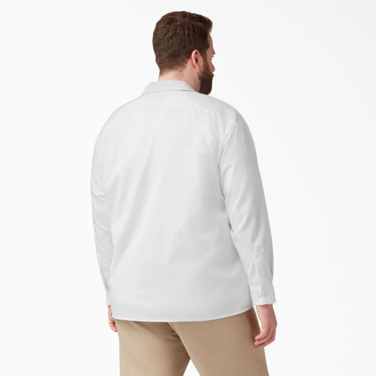 Рубашка Dickies ORIGINAL TWILL LONG SLEEVE WORK SHIRT White