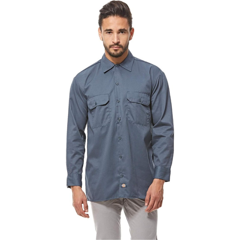 Рубашка Dickies ORIGINAL TWILL LONG SLEEVE WORK SHIRT Airforce Blue