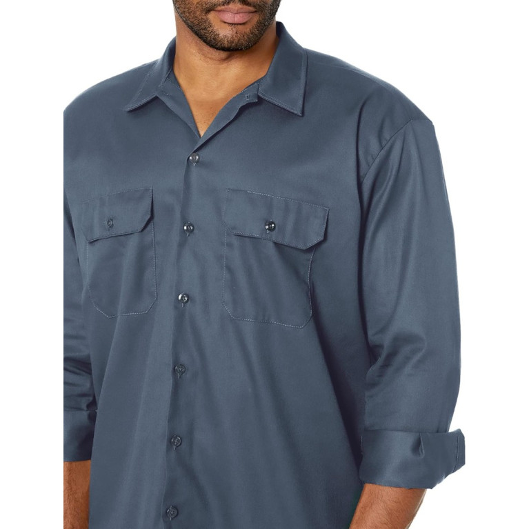 Рубашка Dickies ORIGINAL TWILL LONG SLEEVE WORK SHIRT Airforce Blue