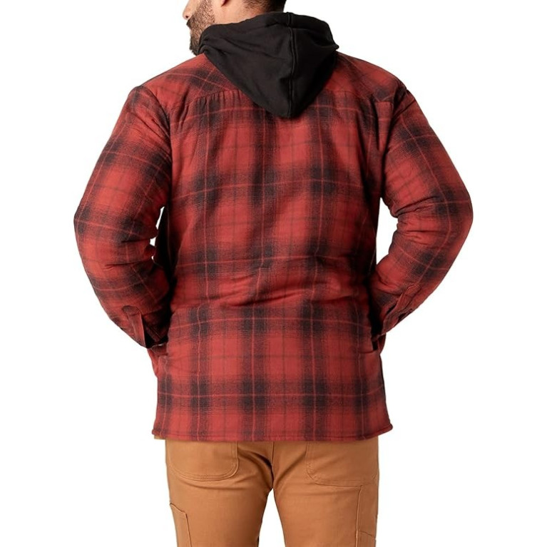 Куртка DICKIES QUILTED HOODED SHIRT JACKET Dark Navy/Brick Ombre