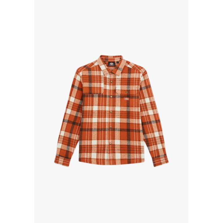 Рубашка DICKIES NIMMONS CHECK LIGHT BASE NIMMONS CHECK BOMBAY BROWN BASE