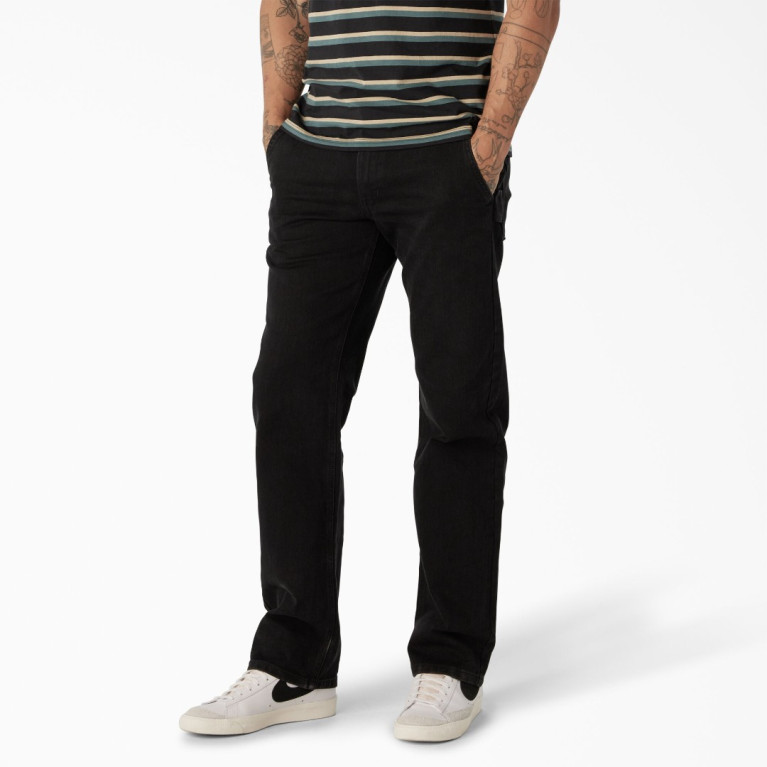 Штаны DICKIES SKATEBOARDING DENIM UTILITY PANT BLACK DENIM
