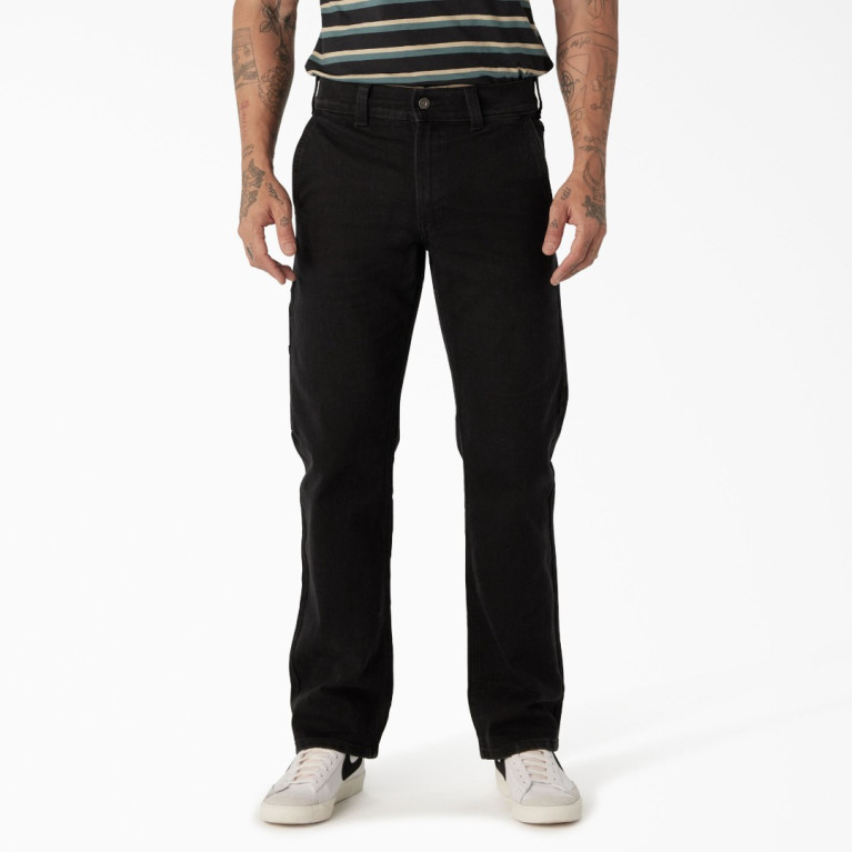 Штаны DICKIES SKATEBOARDING DENIM UTILITY PANT BLACK DENIM