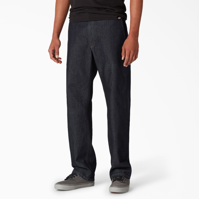 Штаны DICKIES SKATEBOARDING DENIM UTILITY PANT RINSED INDIGO BLUE