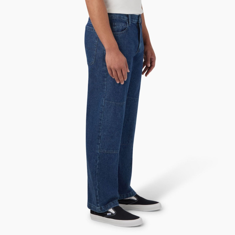 Штаны DICKIES LOOSE FIT DOUBLE KNEE DENIM PANT Stonewashed Indigo