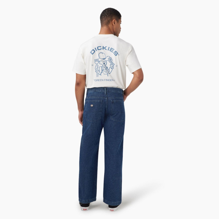 Штаны DICKIES LOOSE FIT DOUBLE KNEE DENIM PANT Stonewashed Indigo