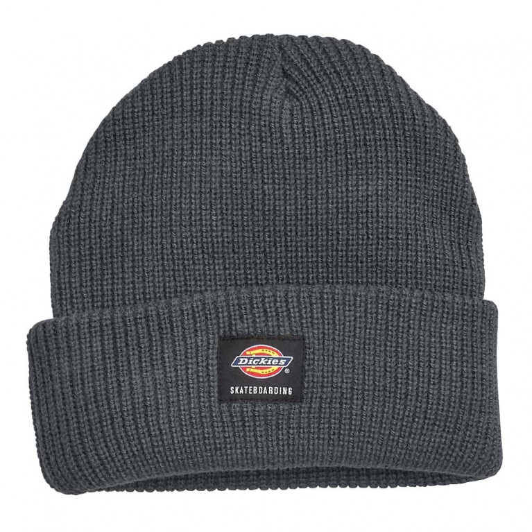 Шапка Dickies Skateboarding Flip Up Beanie Knit Skate Beanie Charcoal