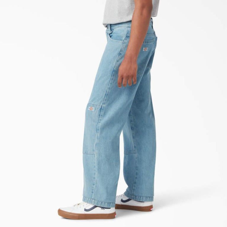 Штаны DICKIES LOOSE FIT DOUBLE KNEE DENIM PANT Light Denim