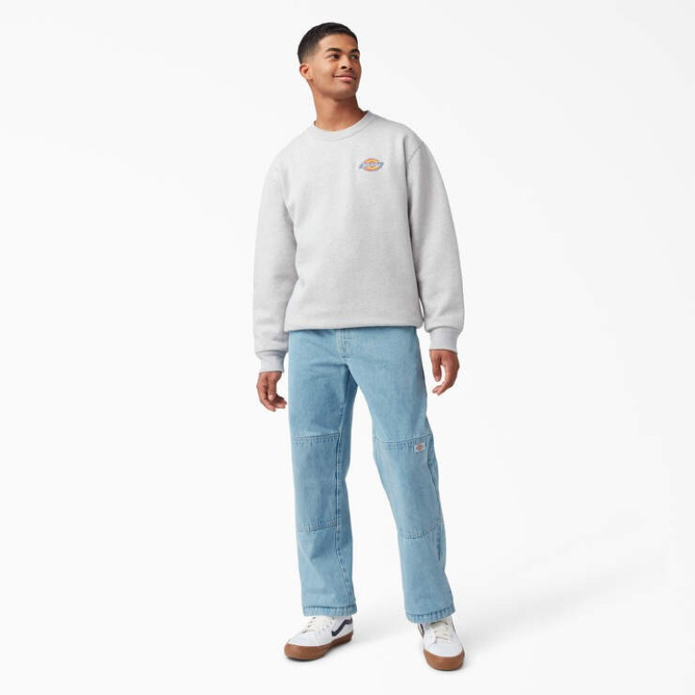 Штаны DICKIES LOOSE FIT DOUBLE KNEE DENIM PANT Light Denim