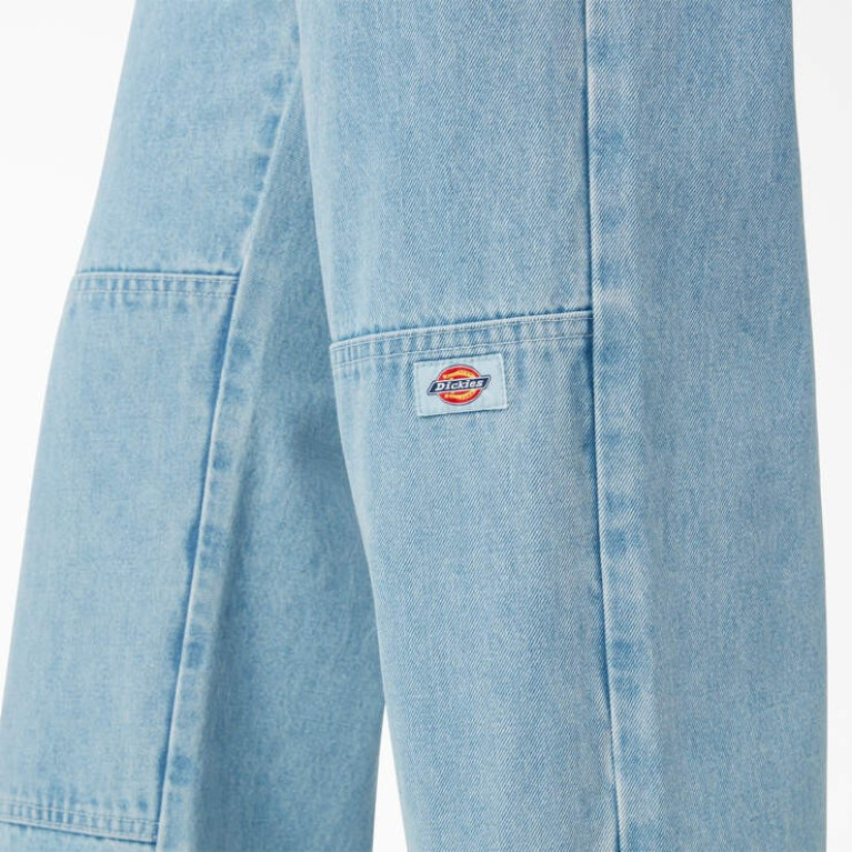 Штаны DICKIES LOOSE FIT DOUBLE KNEE DENIM PANT Light Denim