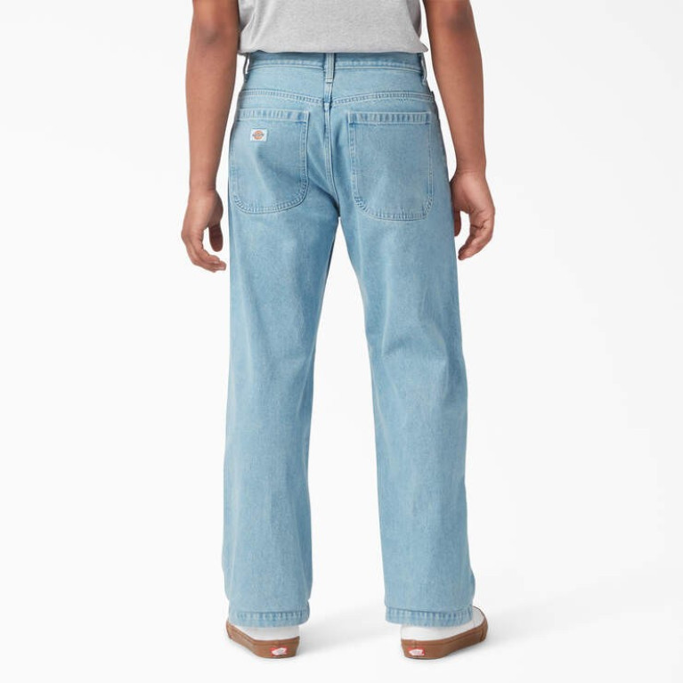 Штаны DICKIES LOOSE FIT DOUBLE KNEE DENIM PANT Light Denim