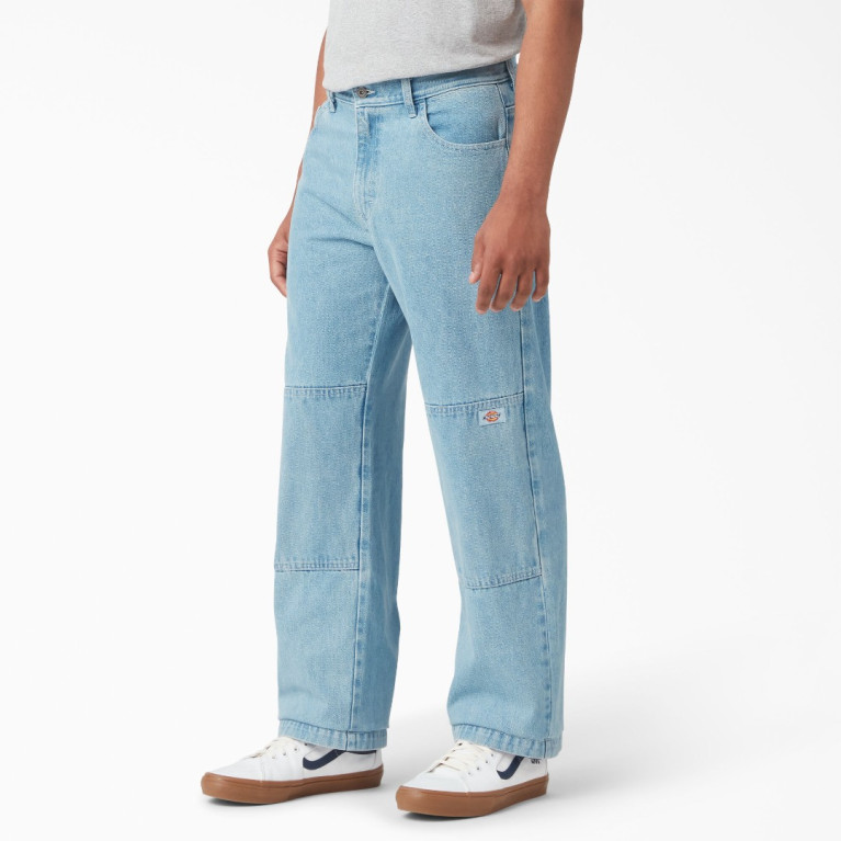 Штаны DICKIES LOOSE FIT DOUBLE KNEE DENIM PANT Light Denim