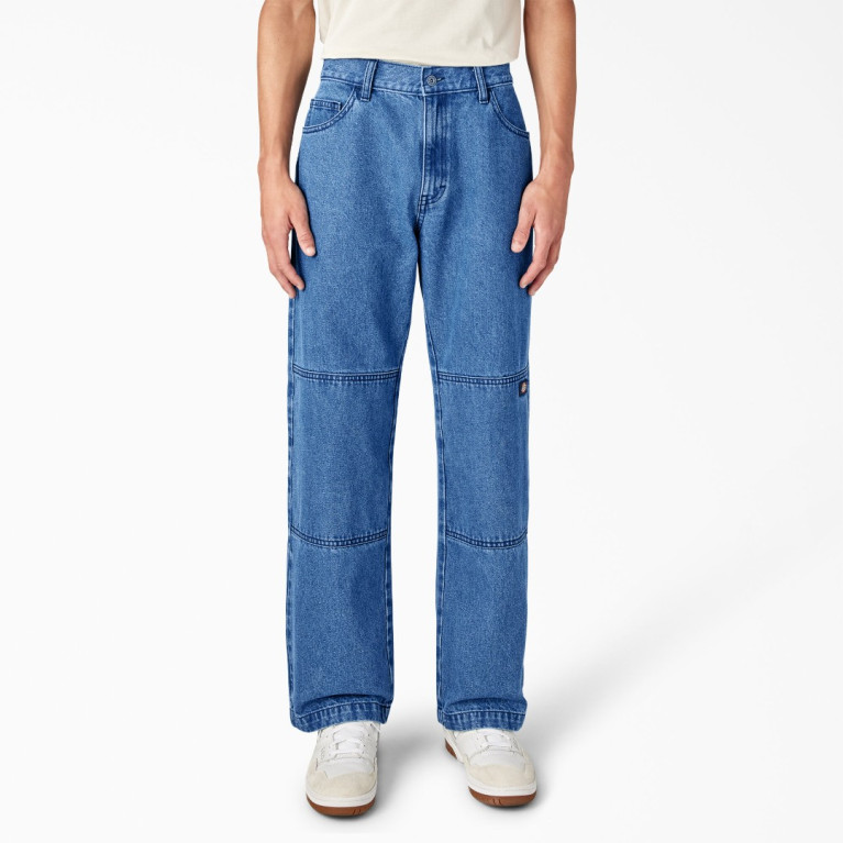 Штаны DICKIES LOOSE FIT DOUBLE KNEE DENIM PANT Stonewashed Vintage Blue