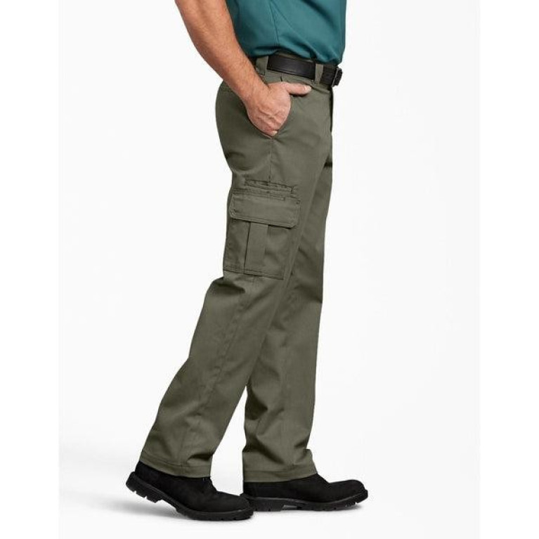 Штаны Dickies Flex Regular Fit Straight Leg Cargo Pant Moss Green