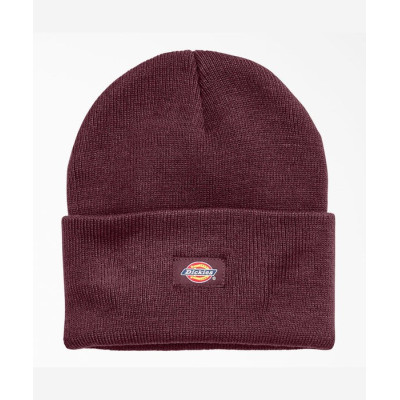 Шапка Dickies Acrylic Beanie Hat Knit Beanie Burgundy
