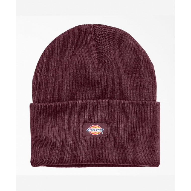 Шапка Dickies Acrylic Beanie Hat Knit Beanie Burgundy