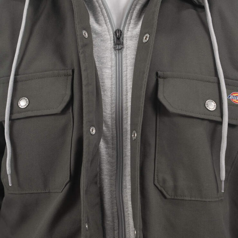 Куртка DICKIES FLEX DUCK HOODED SHIRT JACKET Olive Green
