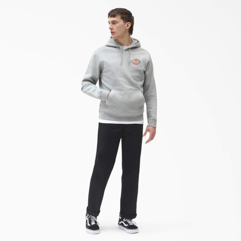 Толстовка DICKIES CHEST HIT LOGO HOODIE Heather Gray