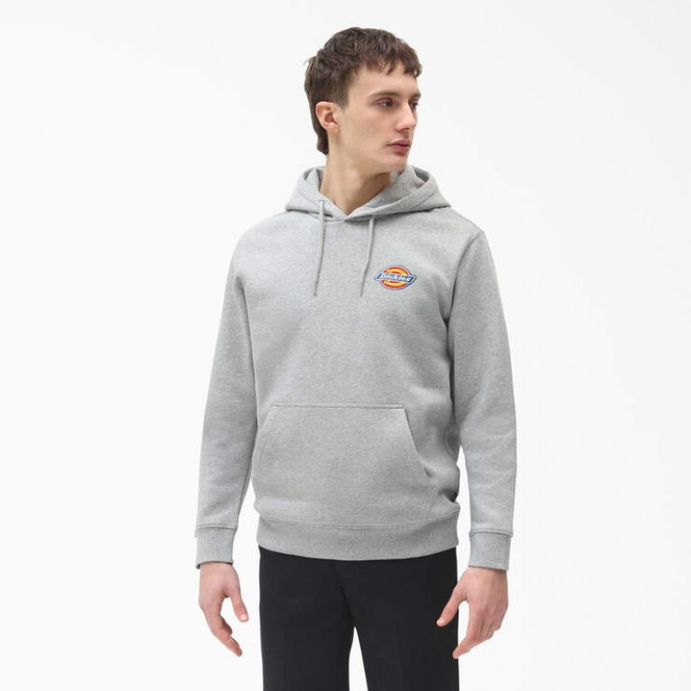 Толстовка DICKIES CHEST HIT LOGO HOODIE Heather Gray