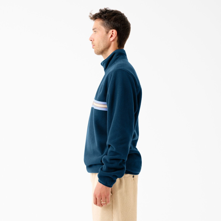 Толстовка Dickies TOM KNOX QUARTER ZIP FLEECE Deep Blue