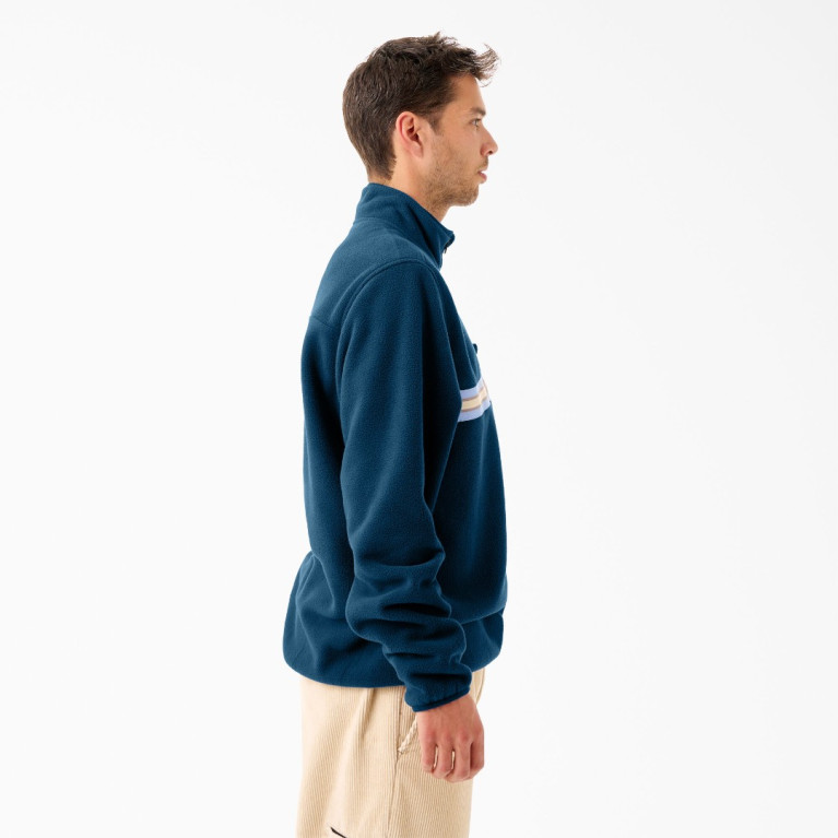 Толстовка Dickies TOM KNOX QUARTER ZIP FLEECE Deep Blue