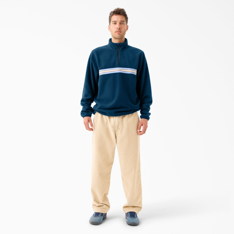 Толстовка Dickies TOM KNOX QUARTER ZIP FLEECE Deep Blue