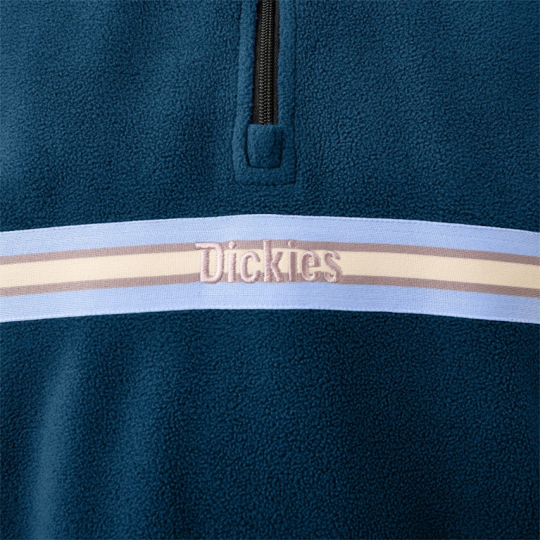 Толстовка Dickies TOM KNOX QUARTER ZIP FLEECE Deep Blue