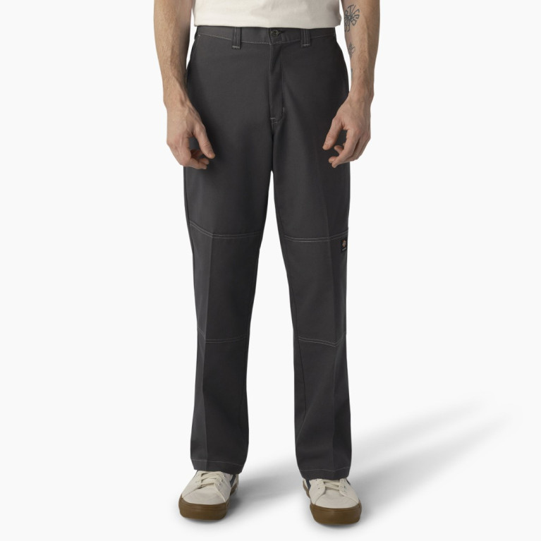 Штаны DICKIES SKATE DOUBLE KNEE TWILL PANT CHARCOAL, GREY STITCH