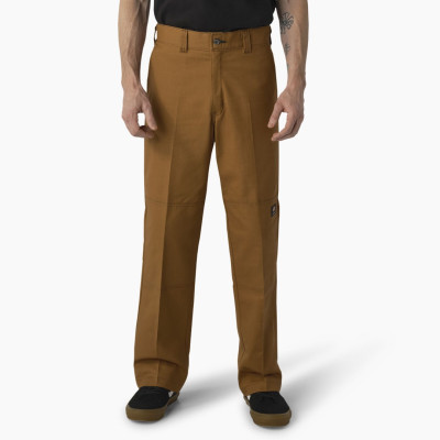 Штаны DICKIES SKATE DOUBLE KNEE TWILL PANT BROWN DUCK, BROWN CONTRAST STITCH