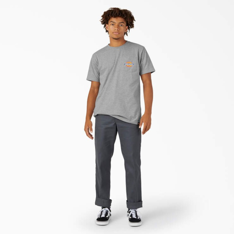 Футболка DICKIES POCKET LOGO TEE Heather Gray