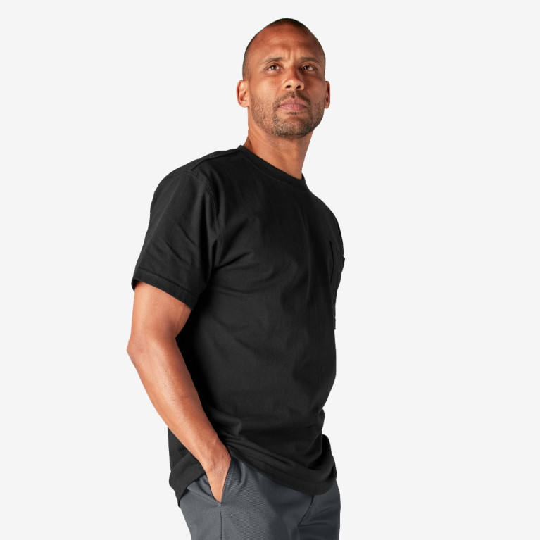 Футболка DICKIES SKATEBOARDING HEAVYWEIGHT SHORT SLEEVE POCKET TEE BLACK