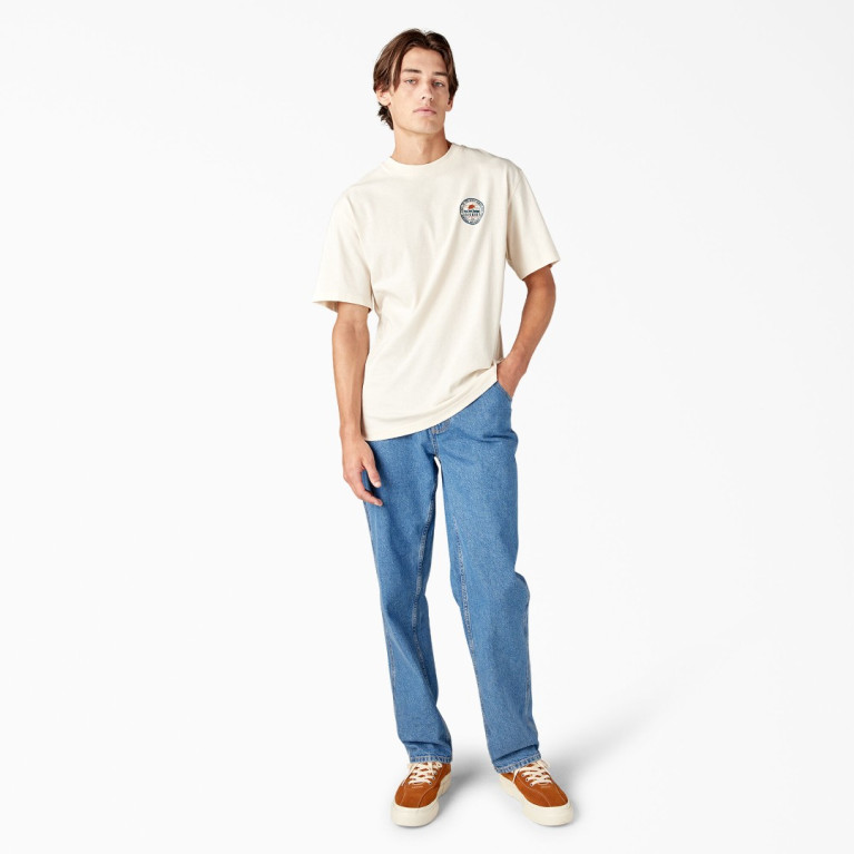 Футболка DICKIES GREENSBURG GRAPHIC TEE STONE WHITECAP GREY