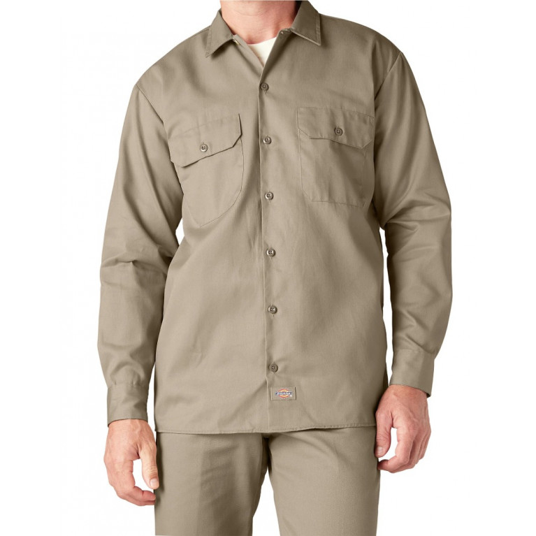 Рубашка Dickies ORIGINAL TWILL LONG SLEEVE WORK SHIRT Desert Sand