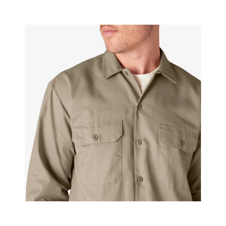 Рубашка Dickies ORIGINAL TWILL LONG SLEEVE WORK SHIRT Desert Sand
