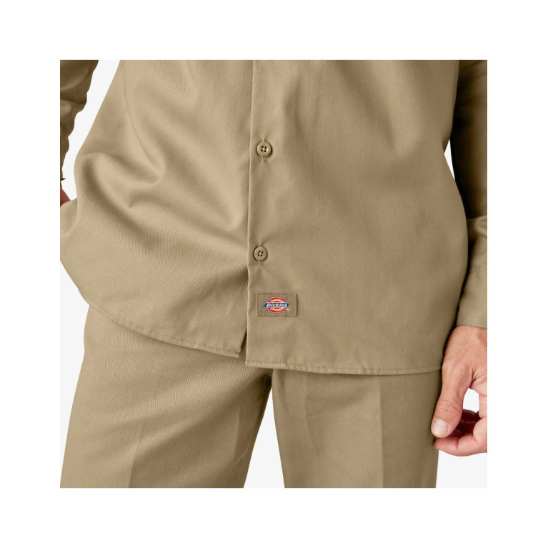 Рубашка Dickies ORIGINAL TWILL LONG SLEEVE WORK SHIRT Khaki