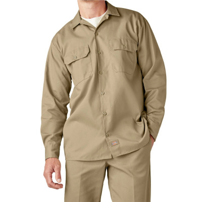 Рубашка Dickies ORIGINAL TWILL LONG SLEEVE WORK SHIRT Khaki
