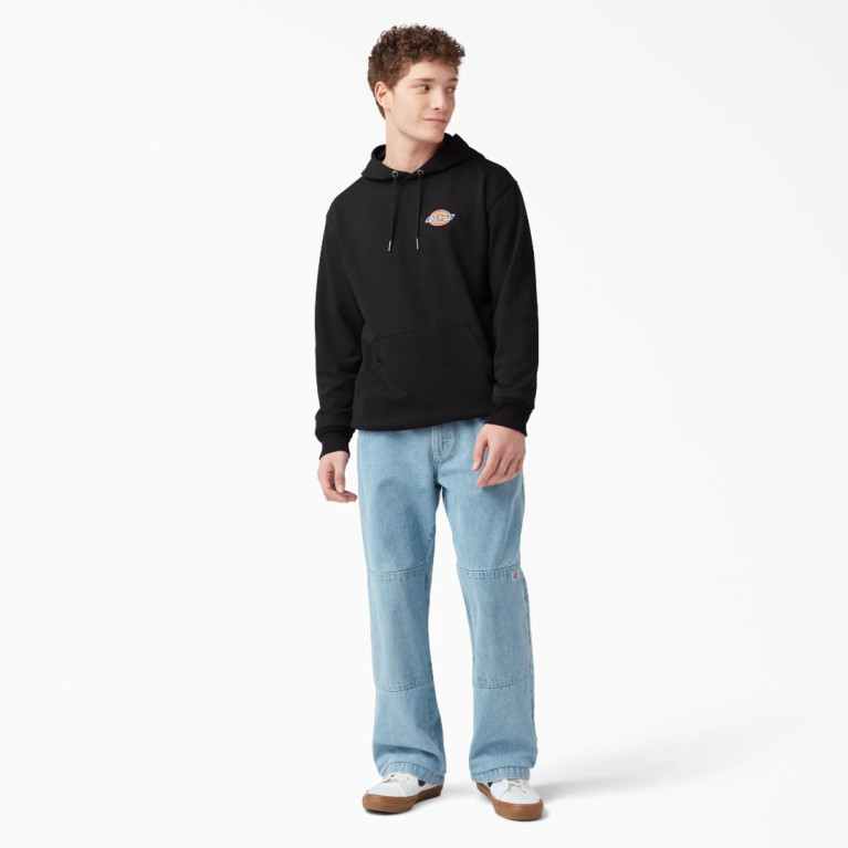 Толстовка DICKIES LOGO FLEECE HOODIE KNIT BLACK