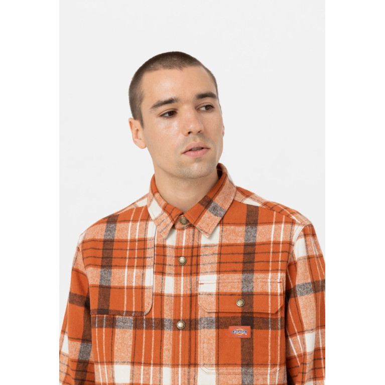 Рубашка DICKIES NIMMONS CHECK LIGHT BASE NIMMONS CHECK BOMBAY BROWN BASE
