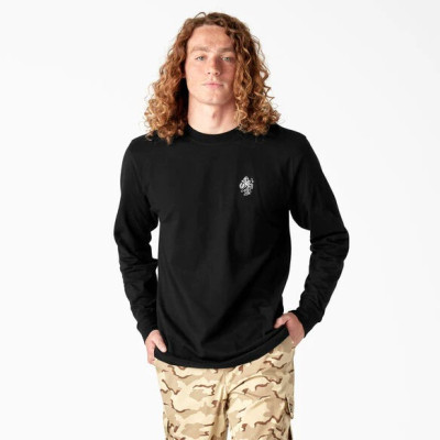 Лонгслив DICKIES SKATEBOARDING GRAPHIC LONG SLEEVE TEE BLACK