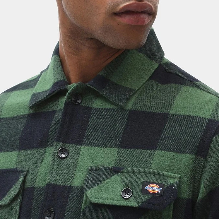 Рубашка DICKIES SACRAMENTO SHIRT Green Plaid